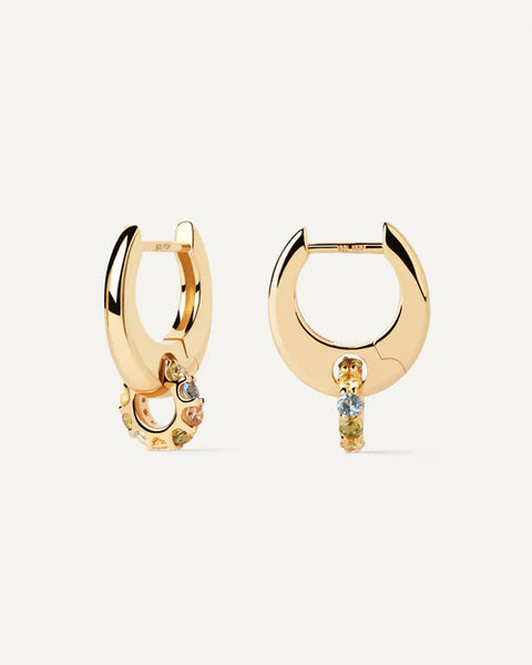 PDPAOLA RAINBOW SPIN HOOP EARRING AR01B89U