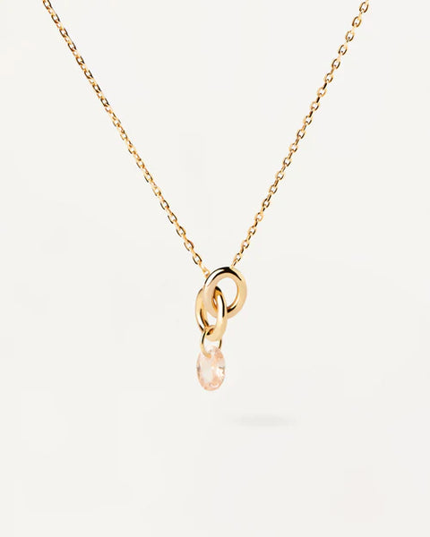 PDPAOLA ESSENTIAL LILY PEACH NECKLACE CO01844U 