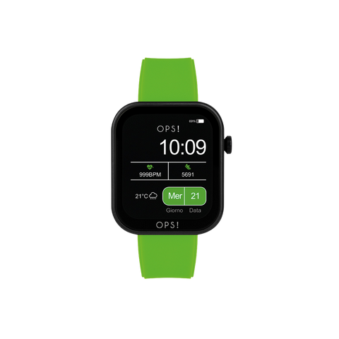 OPS SMART OROLOGIO SMARTWATCH CALL CON MAGLIA SILICONE VERDE OPSSW33