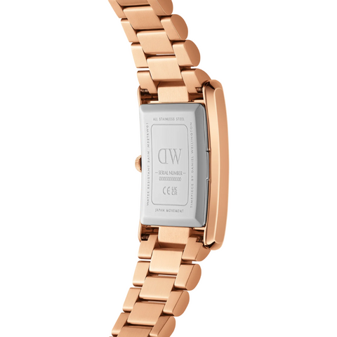 DANIEL WELLINGTON OROLOGIO TANK 3-LINK ROSE DW00100699