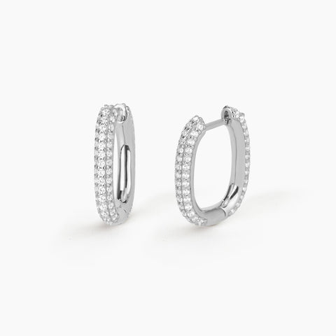 MABINA ORECCHINI OVALI PAVE' 563381