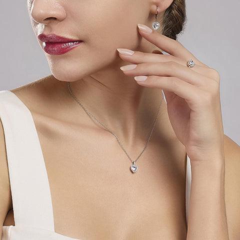 MABINA HEART EARRING 563131