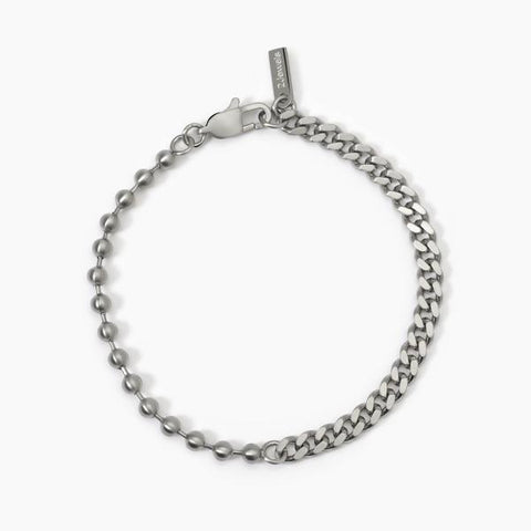 2JEWELS UOMO BRACCIALE ACCIAIO GRUMETTA E PALLINE 232475
