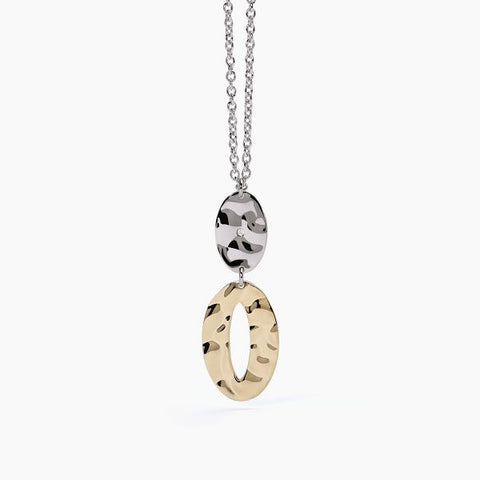 2JEWELS COLLANA ORO OVALE BATTUTA 251858