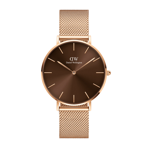 DANIEL WELLINGTON OROLOGIO PETITE AMBER CHOCCOLATE DW00100478