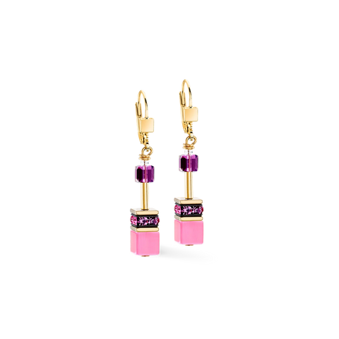 COEUR DE LION ORECCHINO ICONIC CUBE ROSA LILLA 2838201927