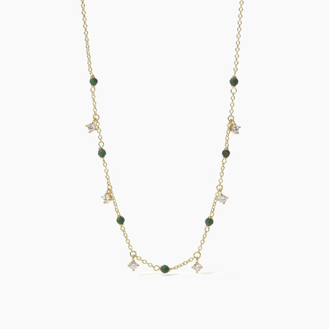 MABINA COLLANA ORO E VERDE 553459