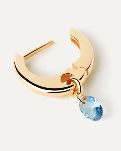 PDPAOLA LILY TURQUOISE HOOP EARRING AR01B94U 