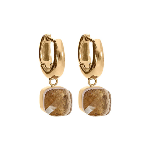 QUDO TOPAZ EARRING SMOKY 300145