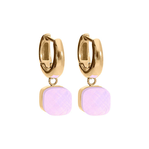 QUDO ROSE QUARTZ EARRINGS 300370