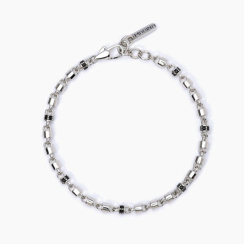 MABINA MAN BRACELET WITH BLACK ZIRCONIA 533631