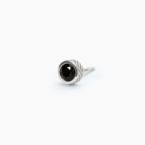 MABINA MAN SINGLE EARRING BLACK 563620