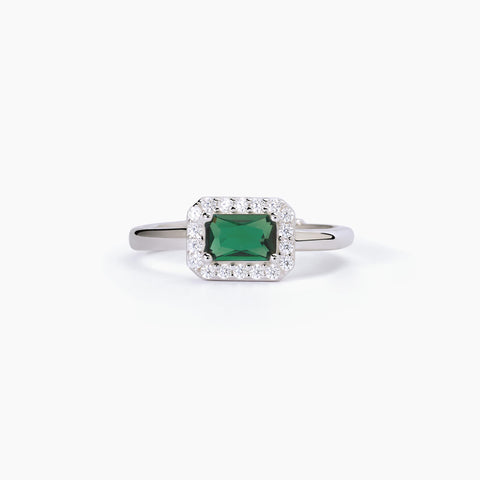 MABINA GREEN STONE RING 523314