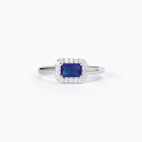 MABINA SAPPHIRE RECTANGLE RING 523337