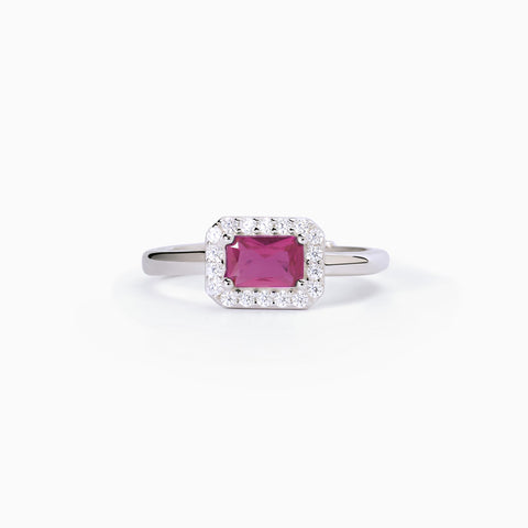 MABINA RING RECTANGLE RUBY 523338