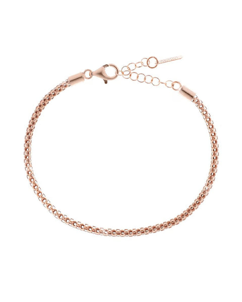 UNOAERRE ARGENTO BRACCIALE TRE ORI ROSE' 5018