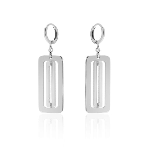 UNOAERRE ORECCHINO PENDENTE CON RETTANGOLI DINAMICA 2459