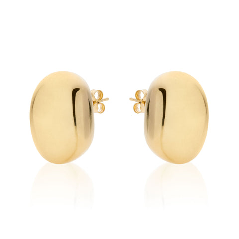 UNOAERRE ARGENTO ORECCHINO DORATO MAXI BOULE 6431