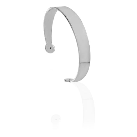 UNOAERRE SILVER PLATED OPEN RIGID BRACELET 2507