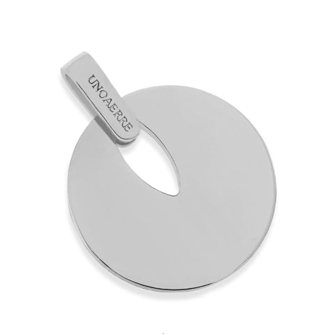 UNOAERRE MAN ROUND PENDANT SILVER 2549
