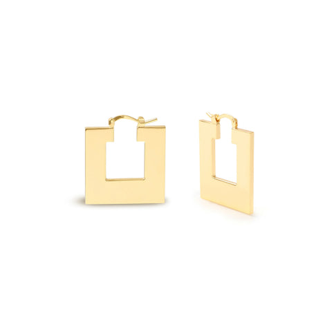 UNOAERRE ORECCHINO QUADRATO ORO 2576