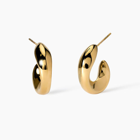 ORECCHINI DORATI A MEZZALUNA 861013