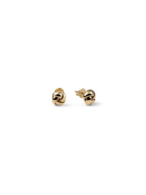 UNOAERRE ARGENTO ORECCHINI NODO PICCOLO ORO 6734