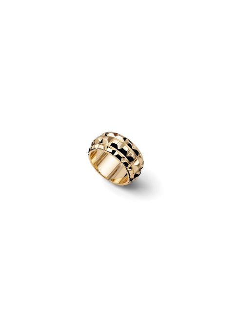 UNOAERRE ANELLO SFACCETTATO ORO 2794