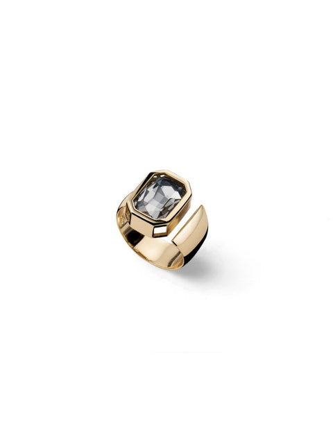 UNOAERRE ANELLO CRISTALLO GRIGIO 2817