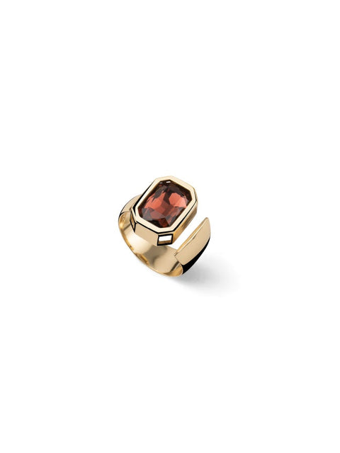 UNOAERRE ANELLO CRISTALLO MARRONE 2818