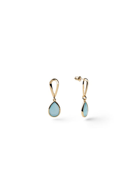 UNOAERRE ORECCHINO GOCCIA AZZURRA 2841