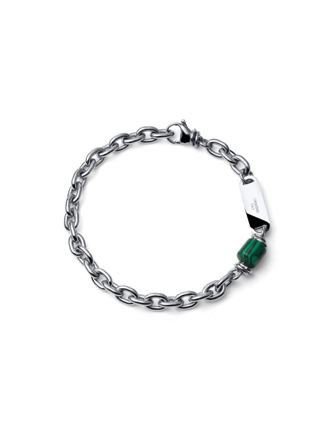 UNOAERRE UOMO BRACCIALE AETERNUM CON MALACHITE 4300