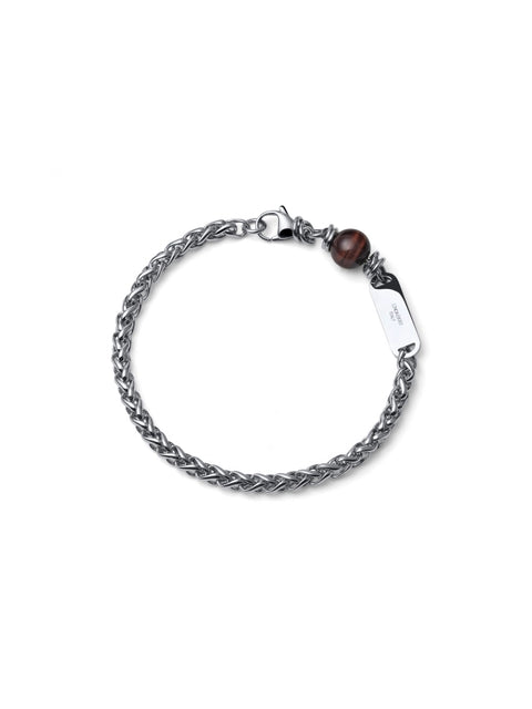 UNOAERRE UOMO BRACCIALE AETERNUM CON OCCHIO DI TIGRE 4303