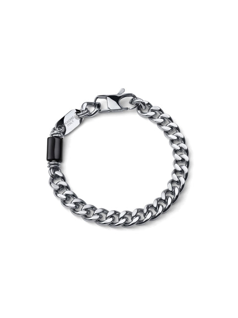 UNOAERRE UOMO BRACCIALE AETERNUM GRUMETTA MEDIA CON OSSIDIANA 4309