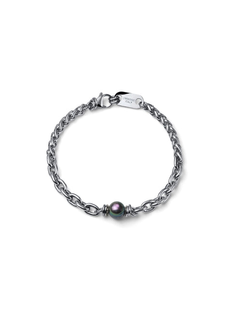 UNOAERRE UOMO BRACCIALE AETERNUM CON PERLA NERA 4312
