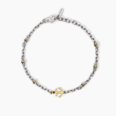MABINA UOMO BRACCIALE ANCORA ORO 533991