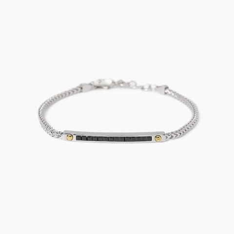 MABINA UOMO BRACCIALE CON PIASTRA ZIRCONI 533992