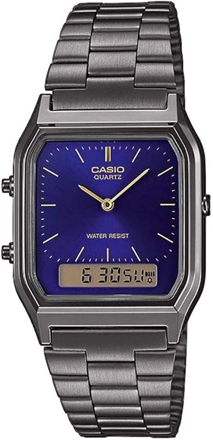 CASIO OROLOGIO ACCIAIO NERO BLU AQ230EGG2AEF