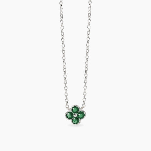 MABINA COLLANA FIORE VERDE 553795