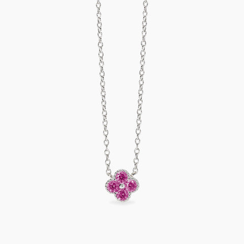 MABINA COLLANA FIORE ROSA 553796