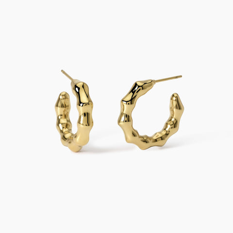 KIDULT STYLE ORECCHINO CERCHIO BAMBU ORO 861054