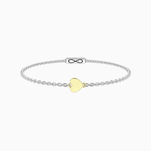 KIDULT INFINITY BRACCIALE CUORE ORO