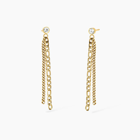 KIDULT STYLE ORECCHINI CATENA ORO 861062