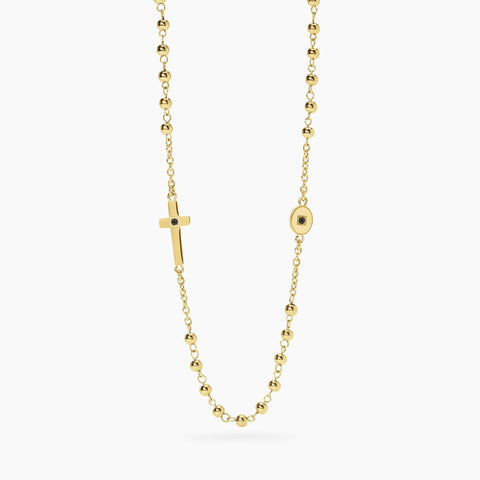 KIDULT STYLE UOMO COLLANA ROSARIO ORO 851089