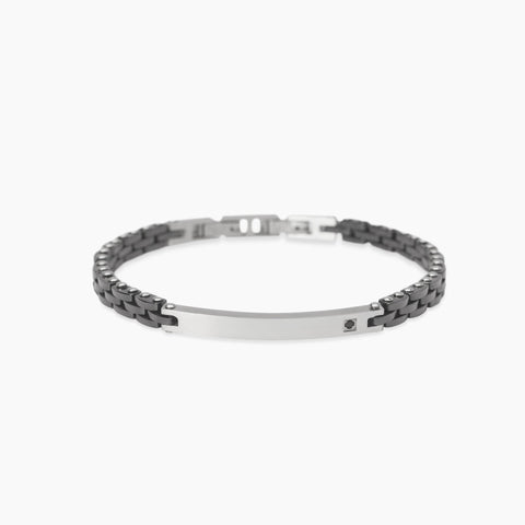 KIDULT STYLE UOMO BRACCIALE CERAMICA NERA 831116