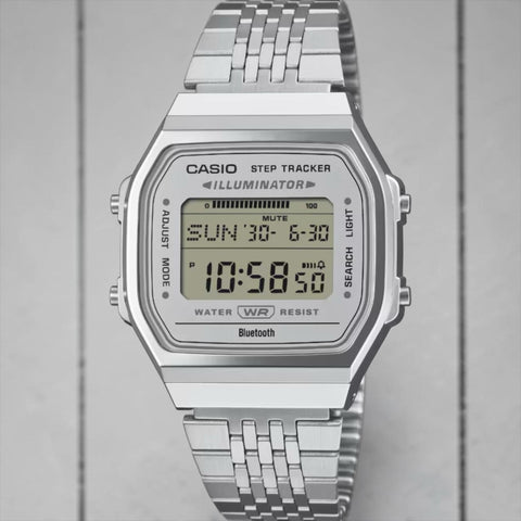 CASIO OROLOGIO BLUETOOTH SILVER ABL100WE7AEF