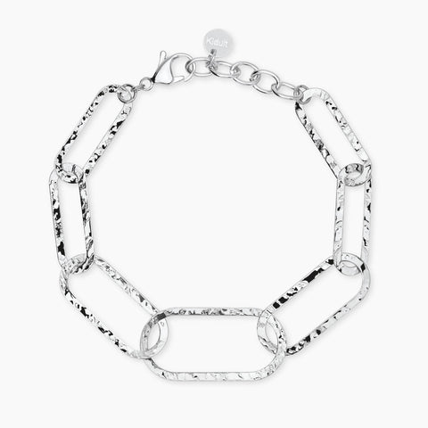 KIDULT STYLE BRACCIALE BATTUTO OVALE CATENA 831244