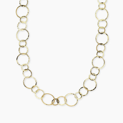 KIDULT STYLE COLLANA LUNGA CERCHI ORO 851136
