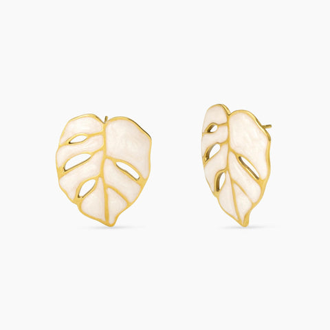 KIDULT STYLE ORECCHINO FOGLIA BIANCA 861146