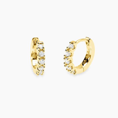 Mabina My Diamond Orecchini Cerchio Dorati Diamanti Lab-Grown 564014